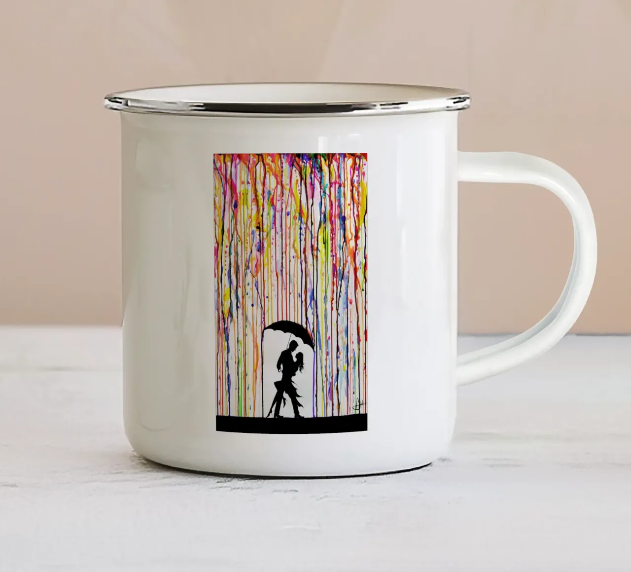 Tempest Emaille Tasse von Marc Allante
