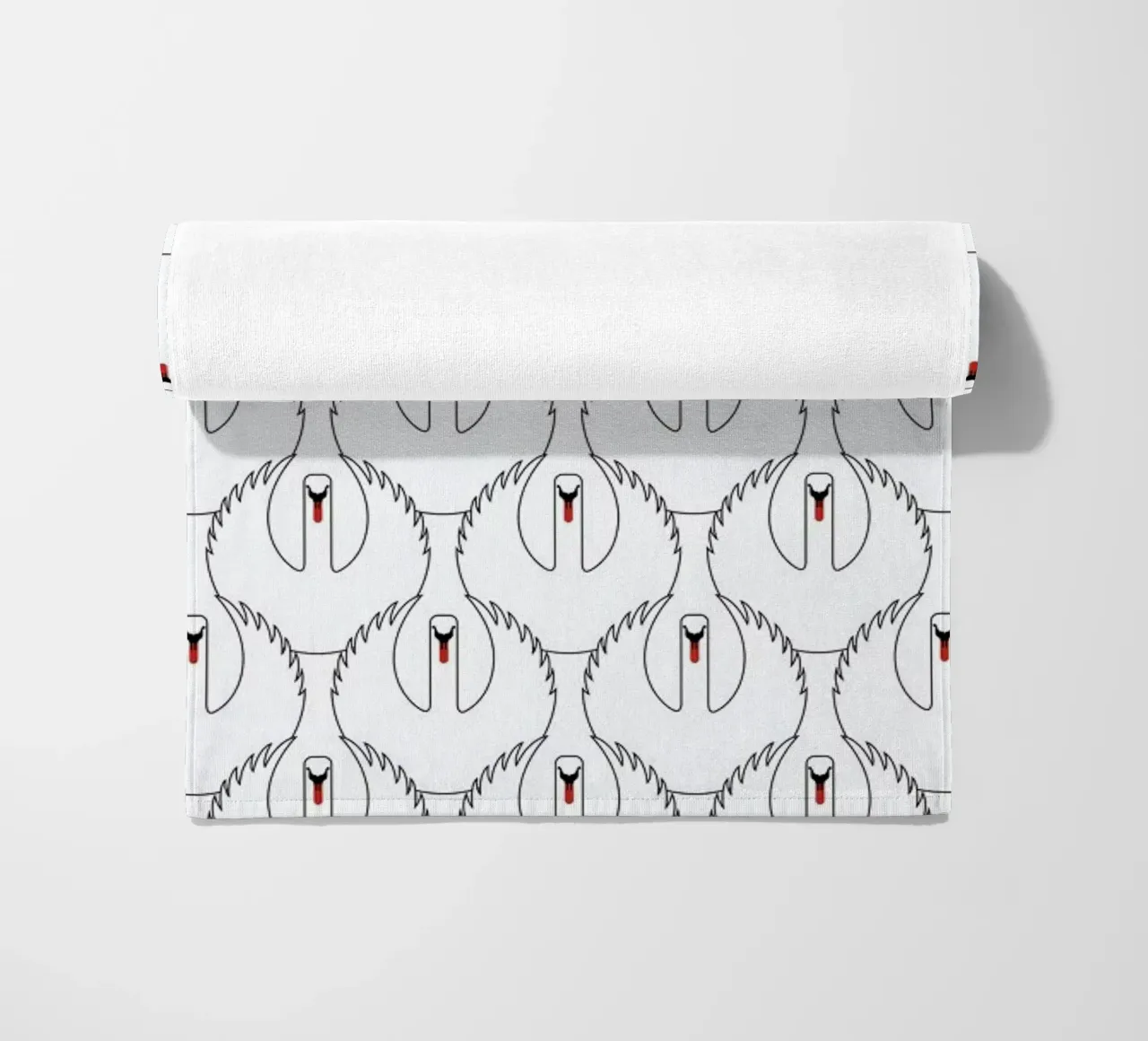 The Black Swan beach towel by Davies Babies