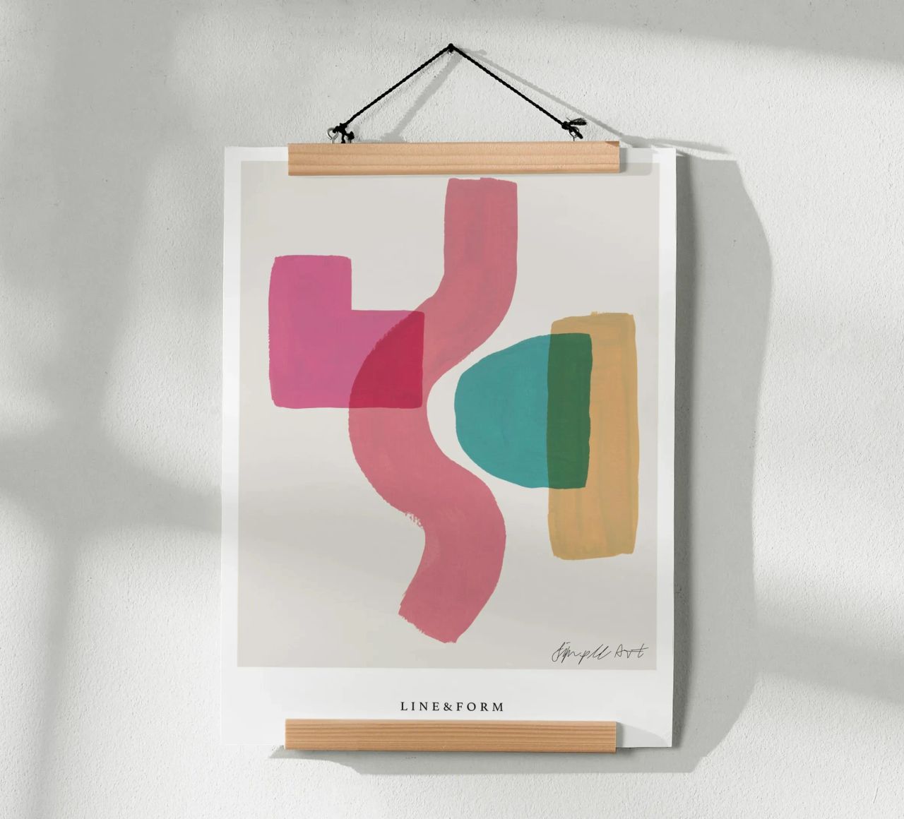 Simple Art Line No 5 poster da treechild