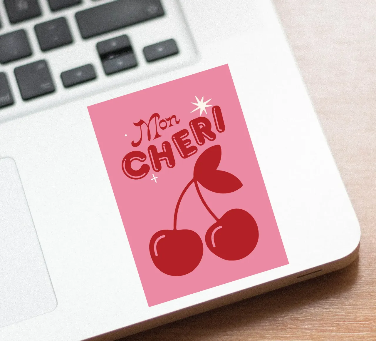 Mon Cheri sticker van Lolly & Roobs