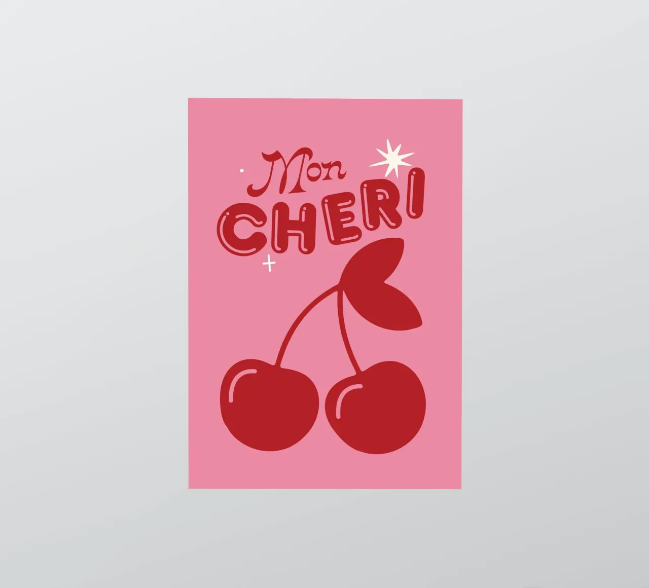 Mon Cheri sticker van Lolly & Roobs