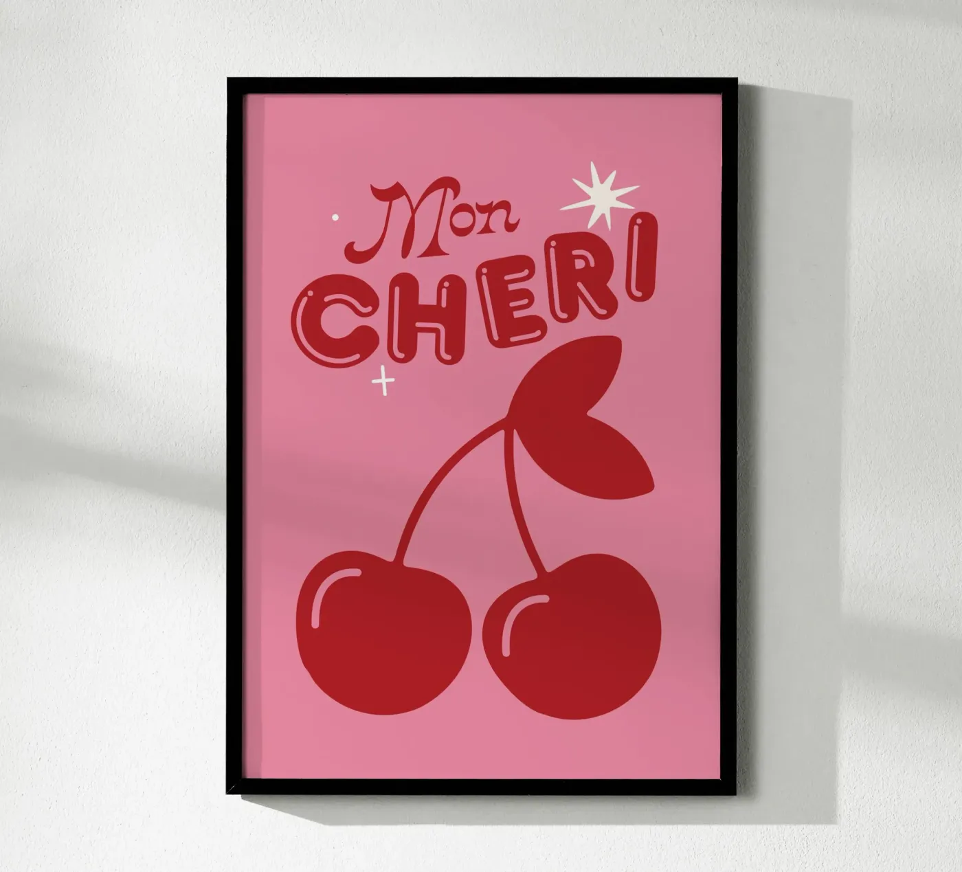 Mon Cheri poster by Lolly & Roobs
