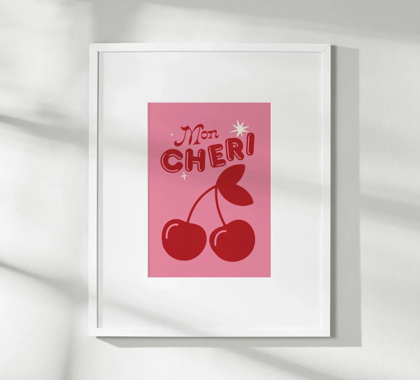Mon Cheri poster by Lolly & Roobs
