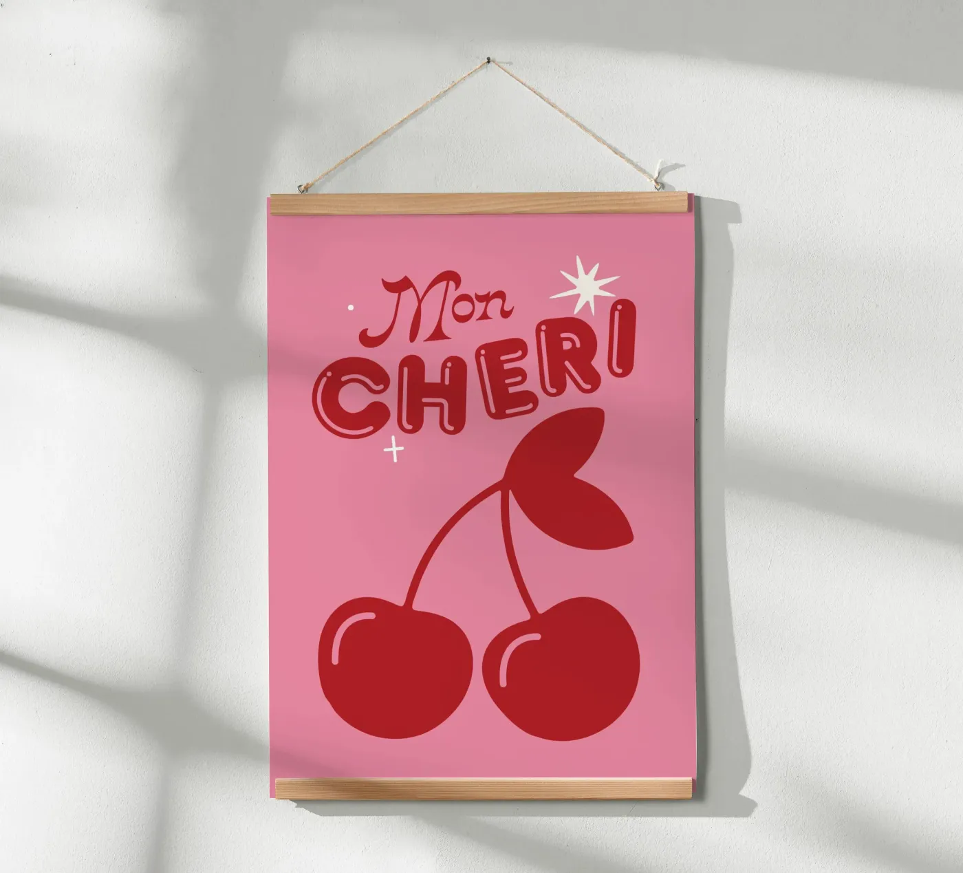 Mon Cheri poster by Lolly & Roobs