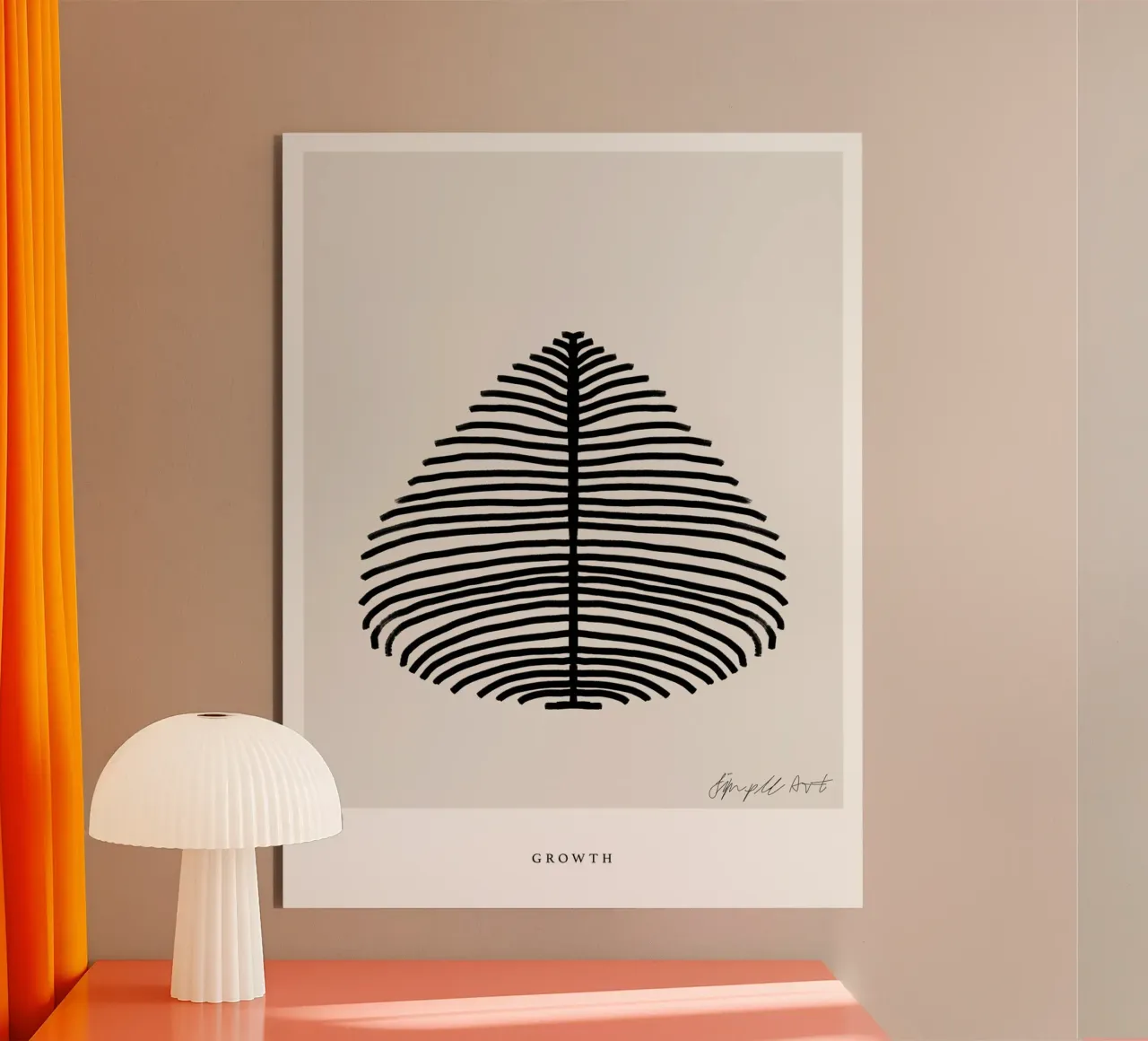 Simple Art Line No alluminio dibond da treechild