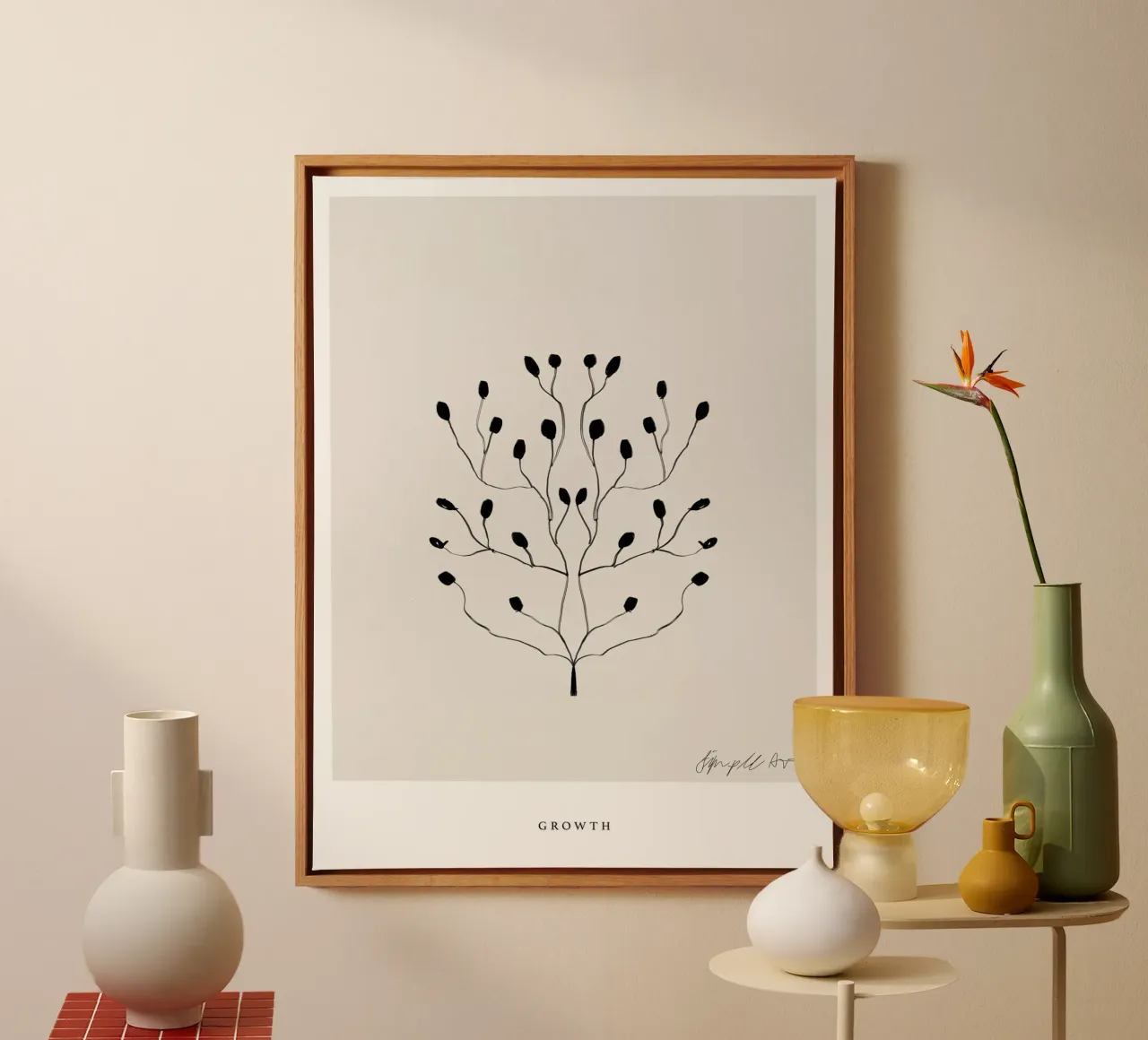 Simple Art Line No 7 canvas by treechild
