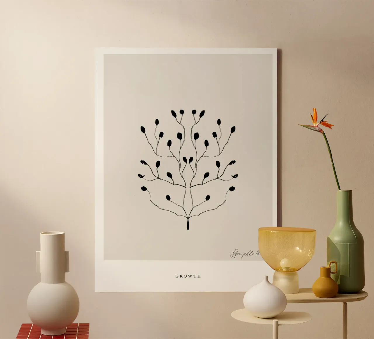 Simple Art Line No 7 canvas by treechild