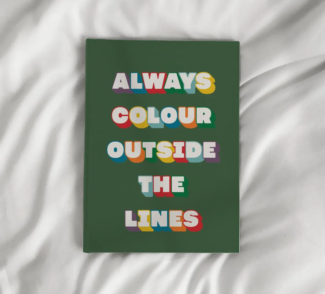 Always Colour Outside The Lines diario da Lolly & Roobs