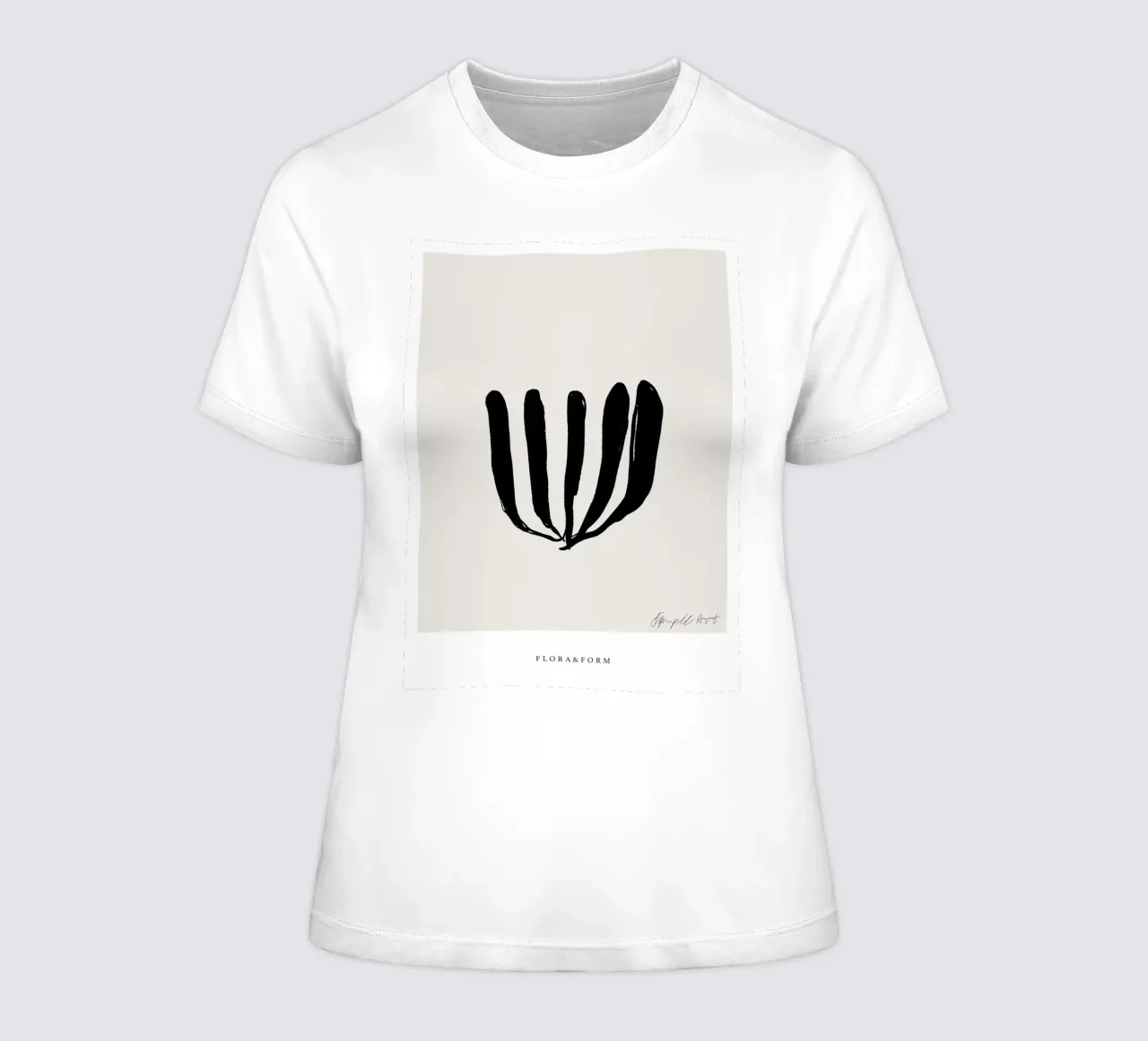 Simple Art Line No 8 t-shirt da donna da treechild
