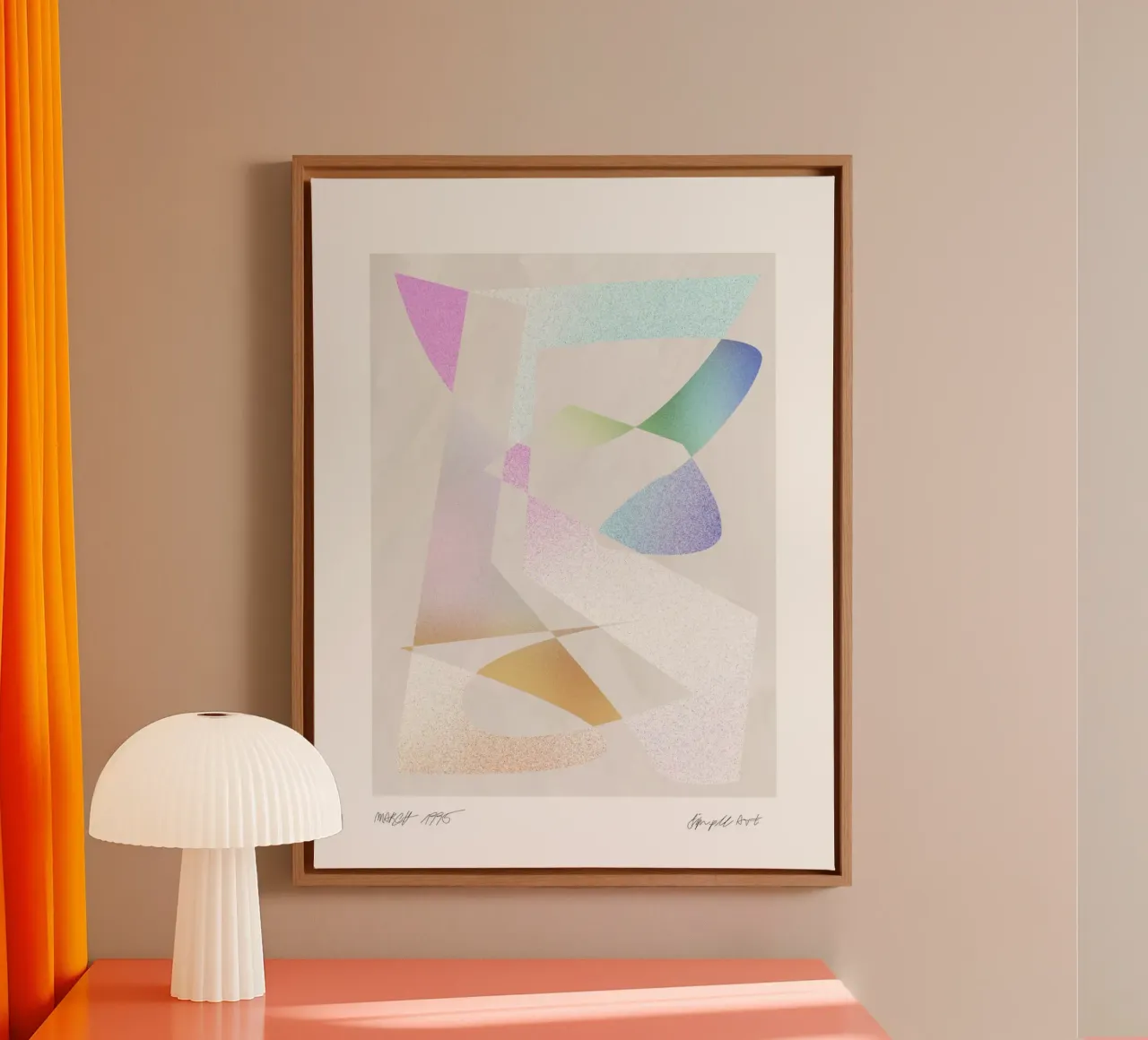 Simple Art Line No 10 tela con Cornice a cassetta da treechild