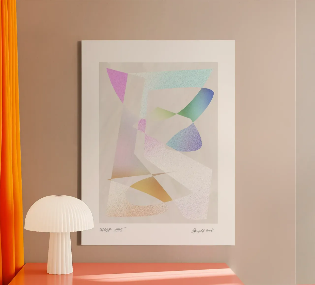 Simple Art Line No 10 tela con Cornice a cassetta da treechild
