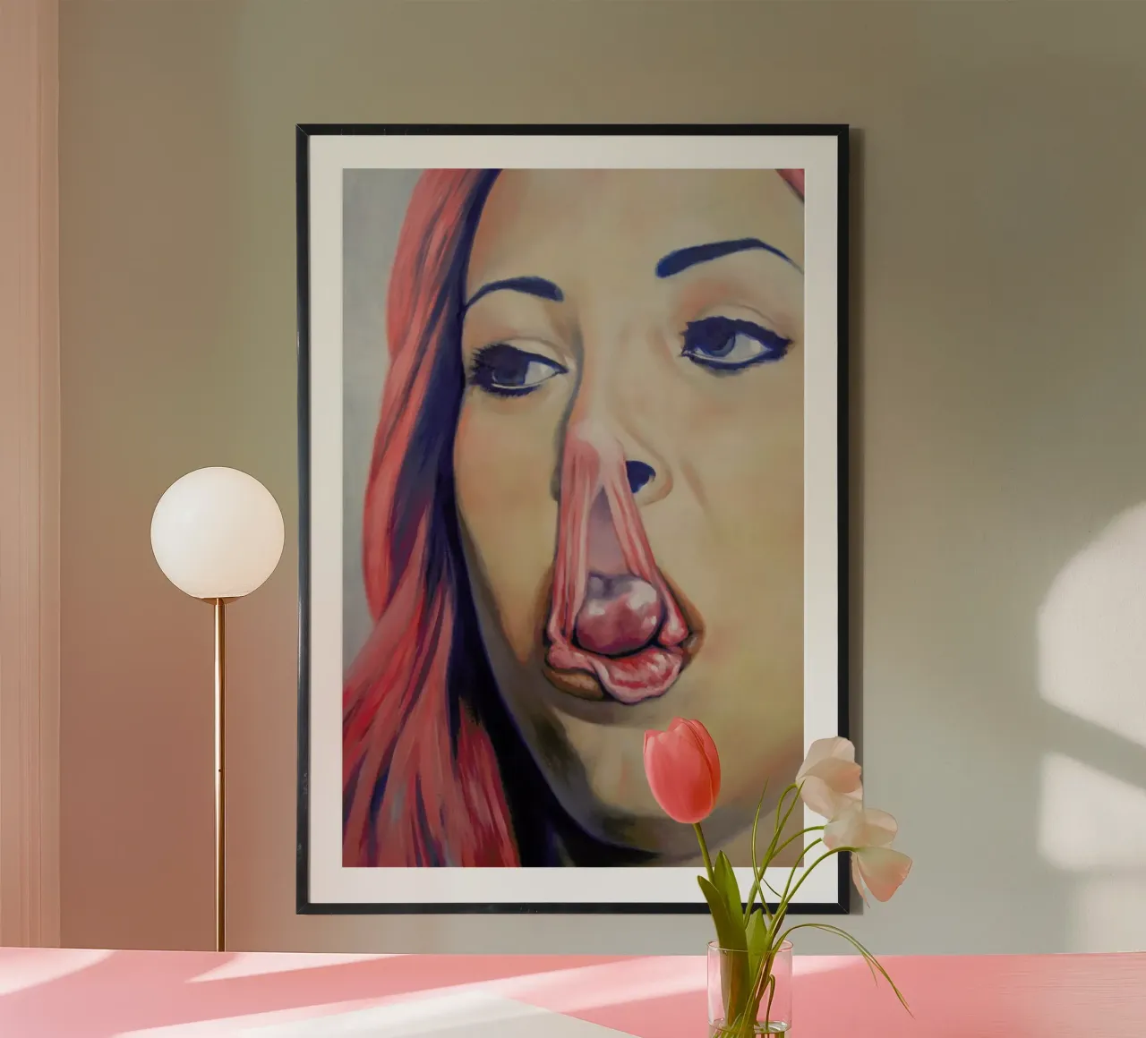 Where Are My Glasses poster con telaio in plastica da Alexander Grahovsky