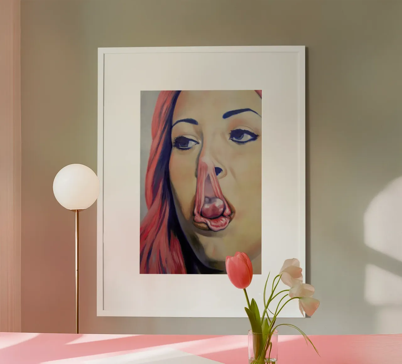 Where Are My Glasses poster con telaio in plastica da Alexander Grahovsky
