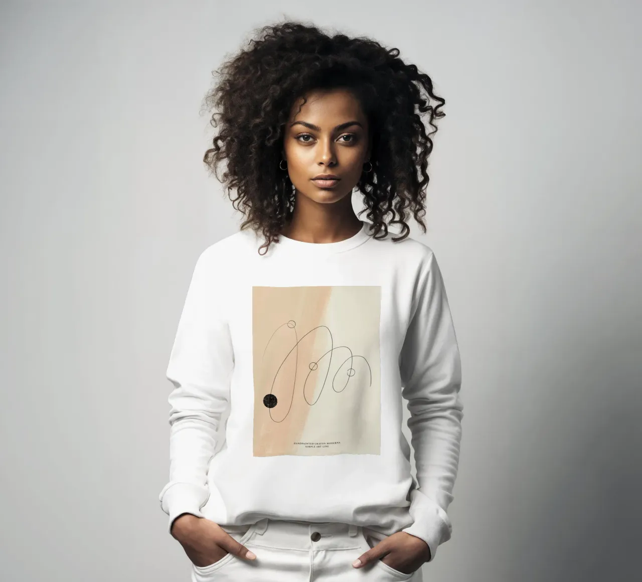 Simple Art Line No 18 felpa da treechild