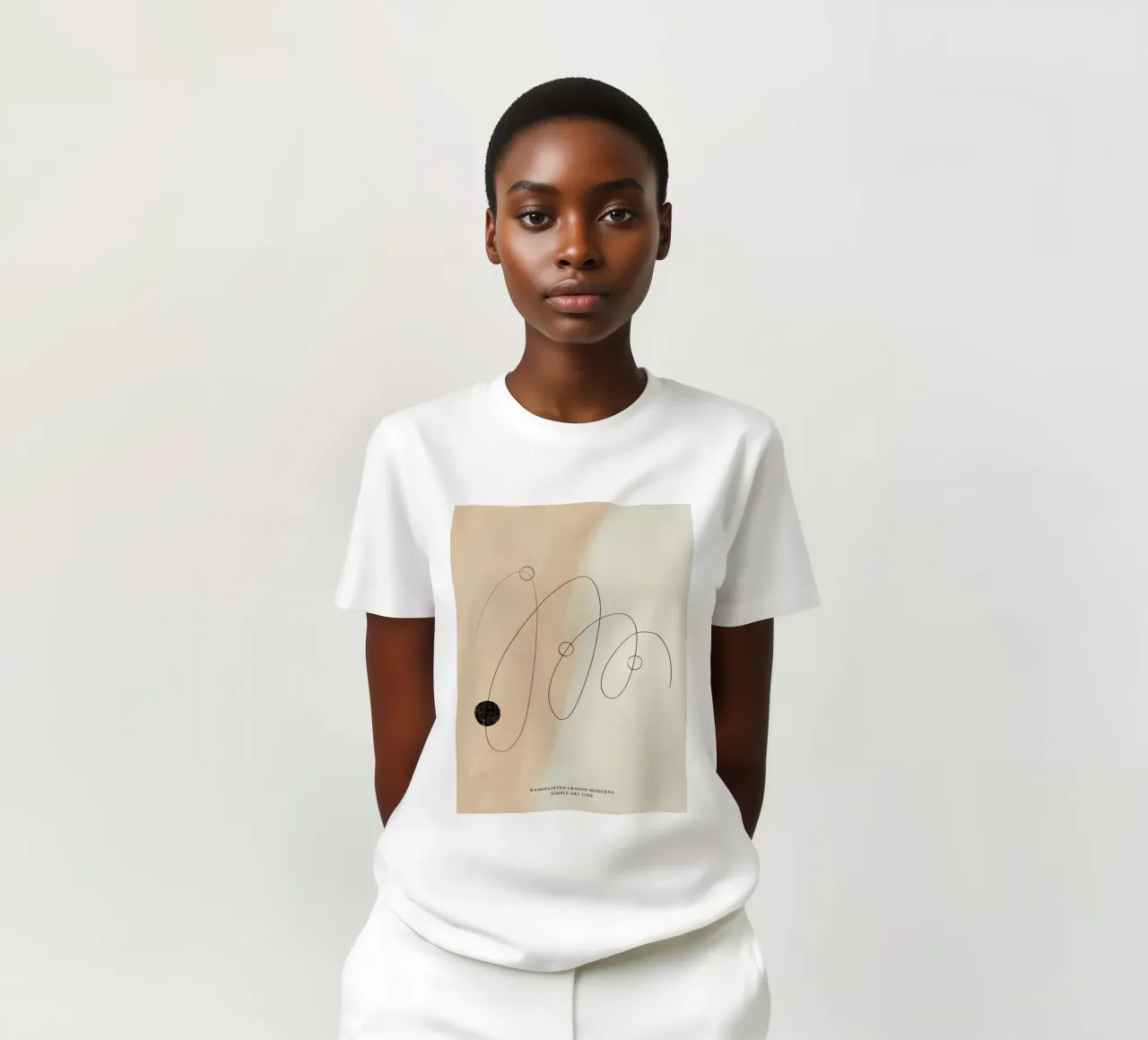Simple Art Line No 18 t-shirt da treechild