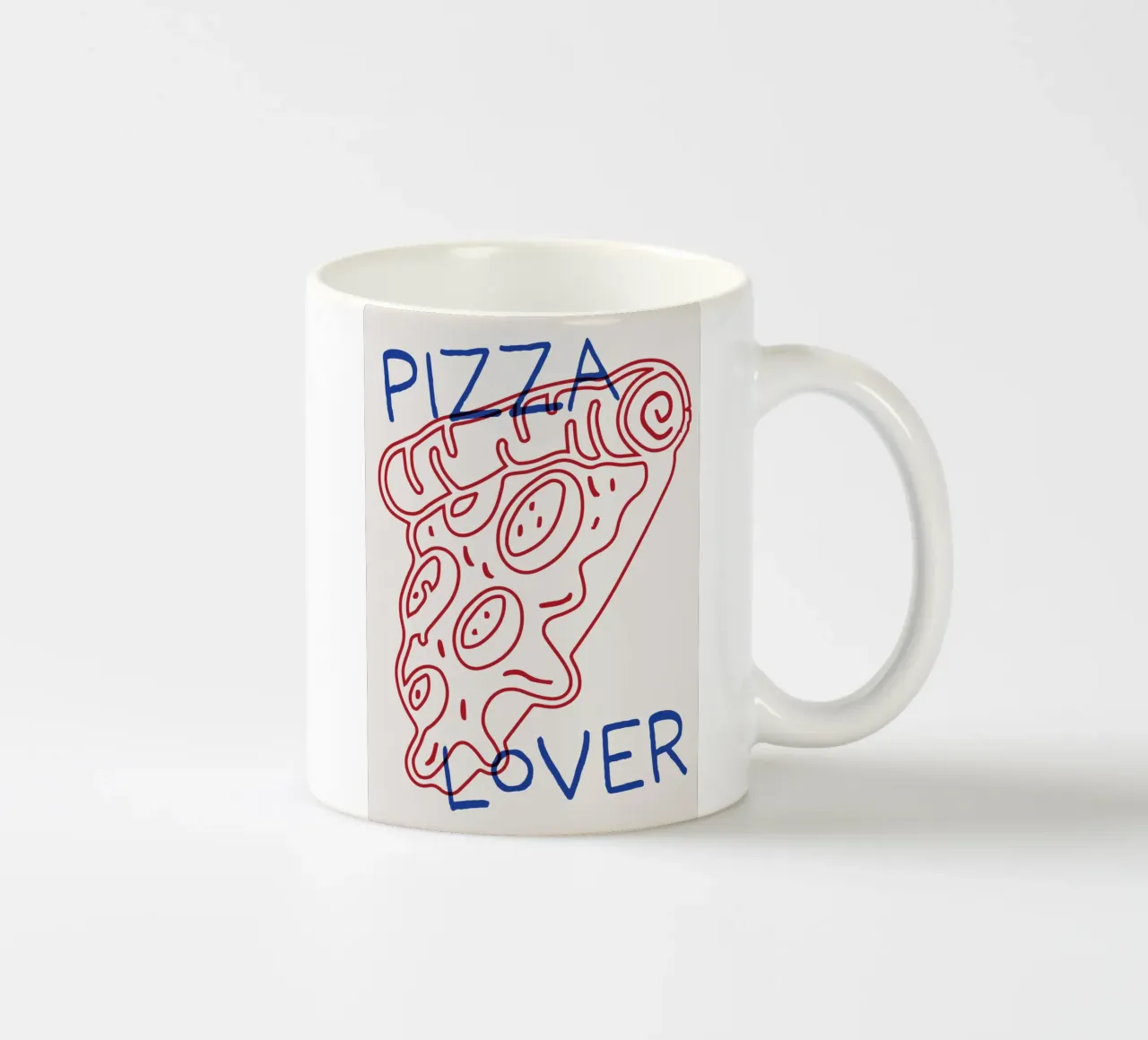 Pizza Lover ceramic mug by Lolly & Roobs