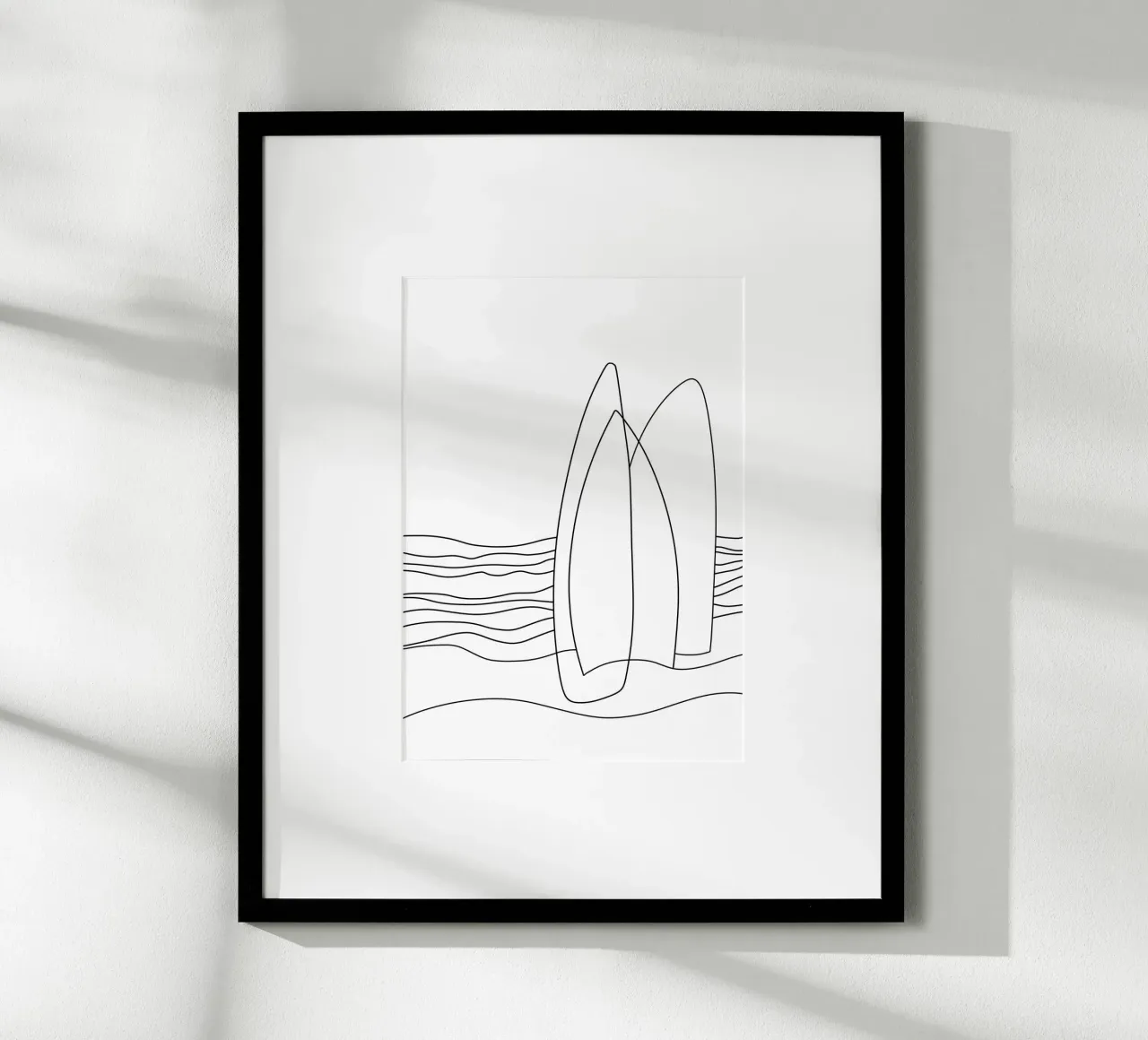 Surfboards Illustration monoline poster da LIMITED EDITION LETTERS