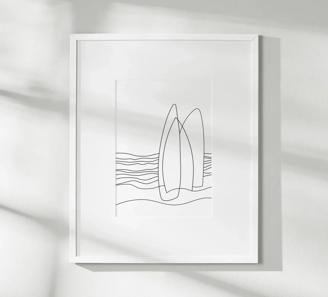 Surfboards Illustration monoline poster da LIMITED EDITION LETTERS
