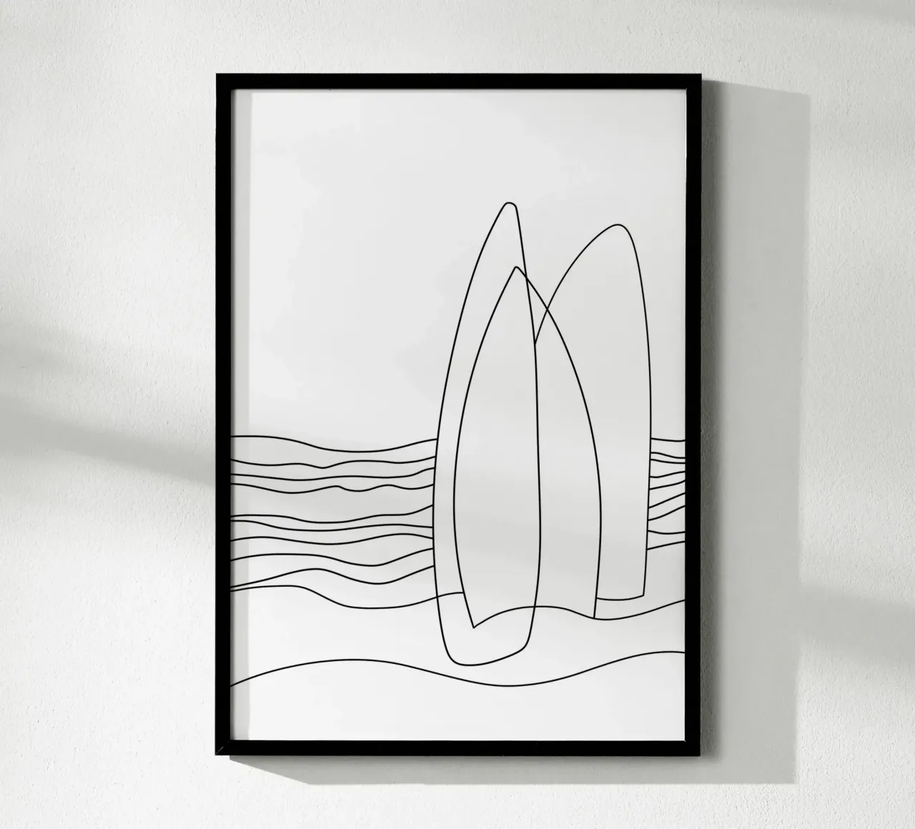 Surfboards Illustration monoline poster da LIMITED EDITION LETTERS