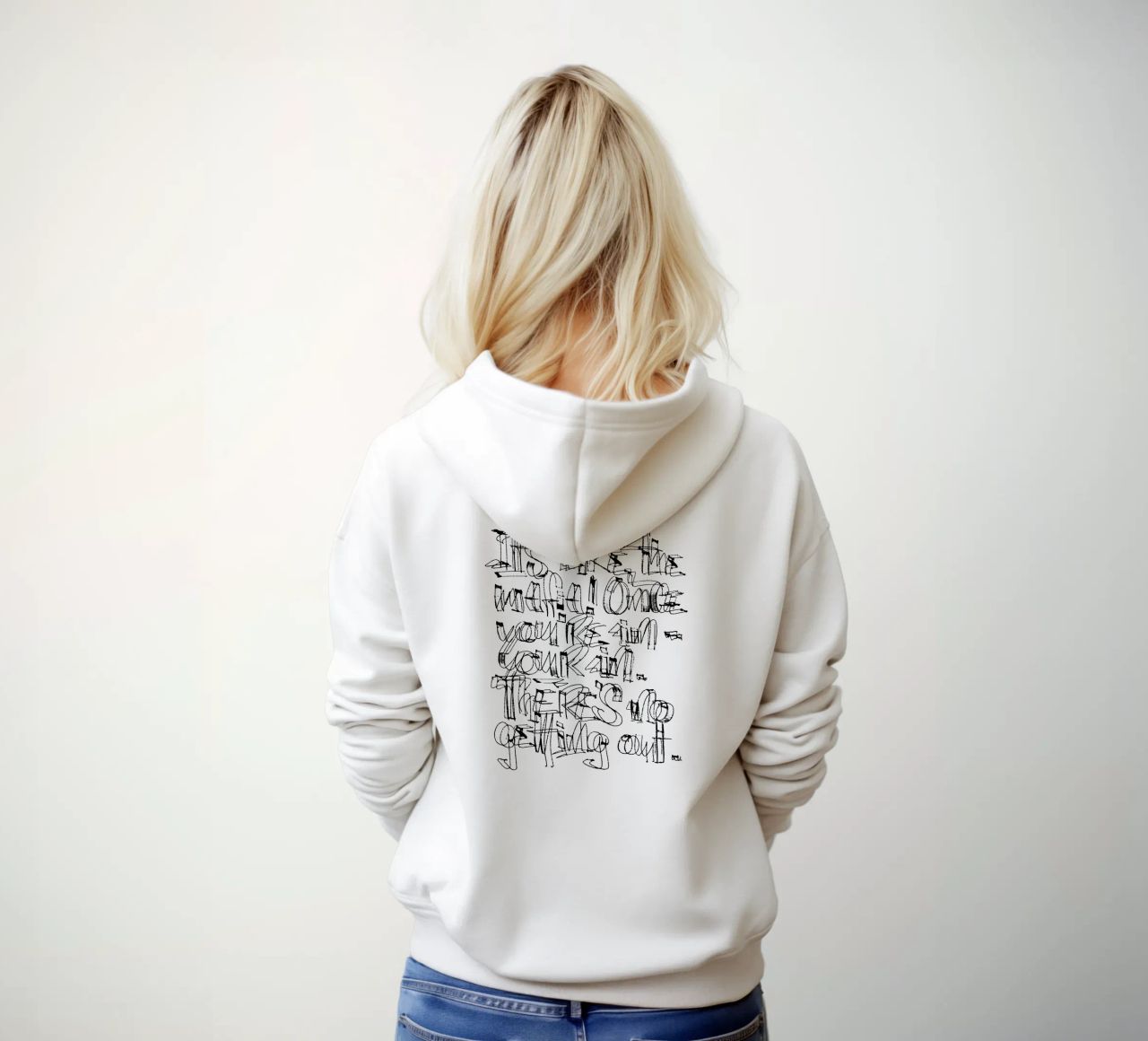 Surfing - if you are in, you are in. felpa con cappuccio da LIMITED EDITION LETTERS