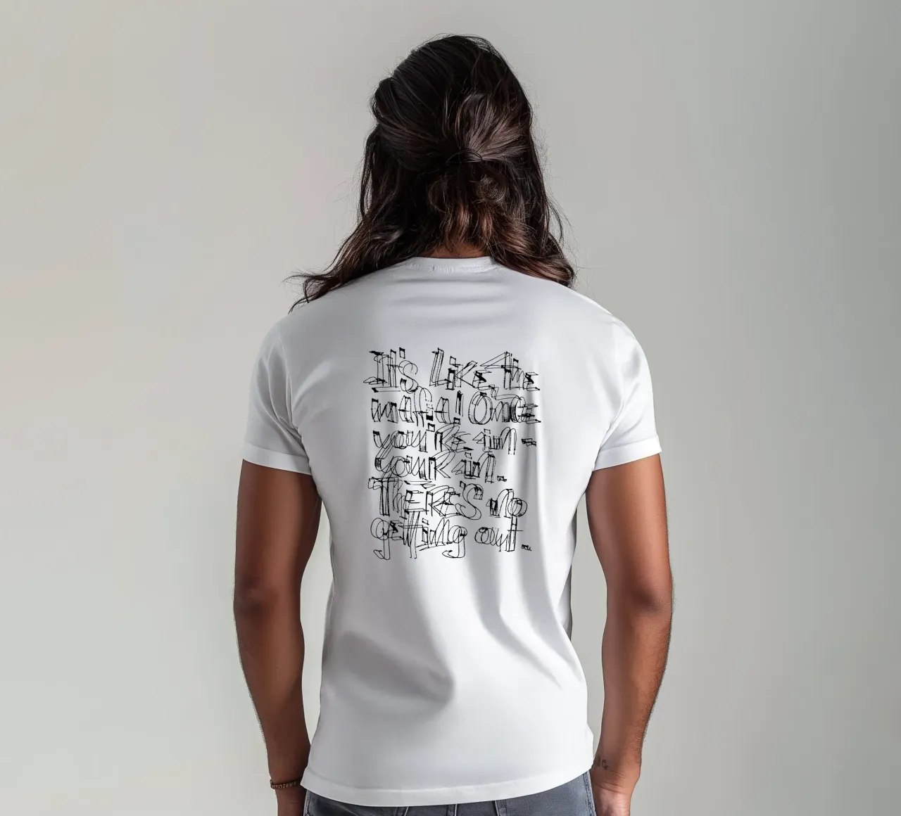 Surfing - if you are in, you are in. t-shirt da LIMITED EDITION LETTERS