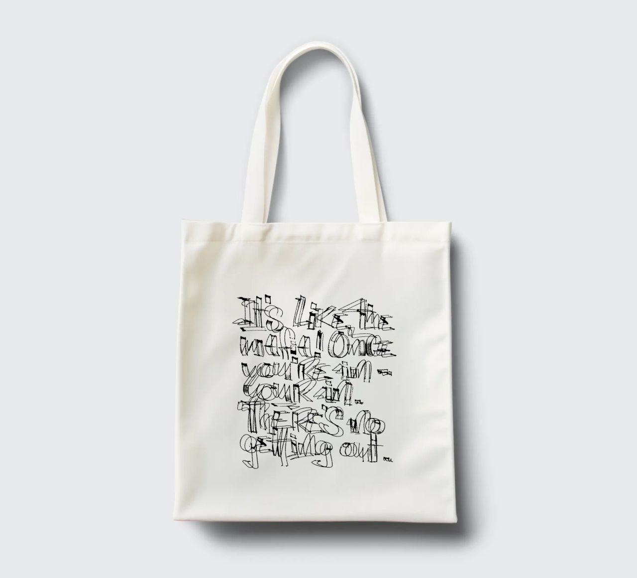 Surfing - if you are in, you are in. borsa in juta da LIMITED EDITION LETTERS