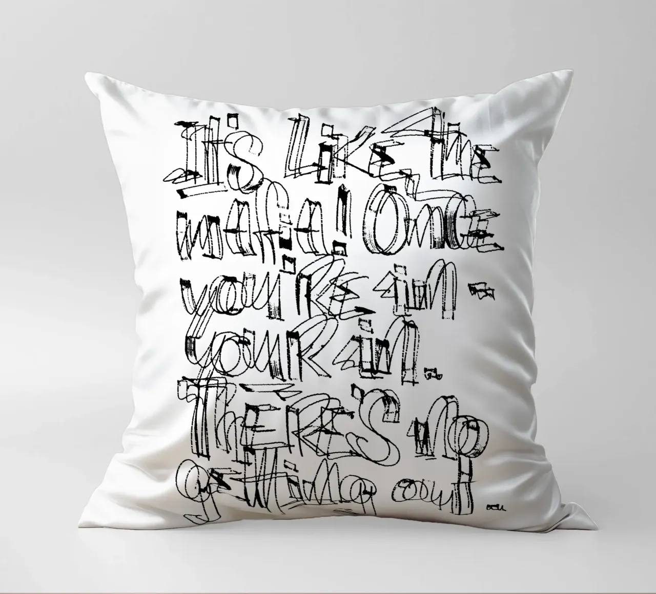 Surfing - if you are in, you are in. cuscino da LIMITED EDITION LETTERS