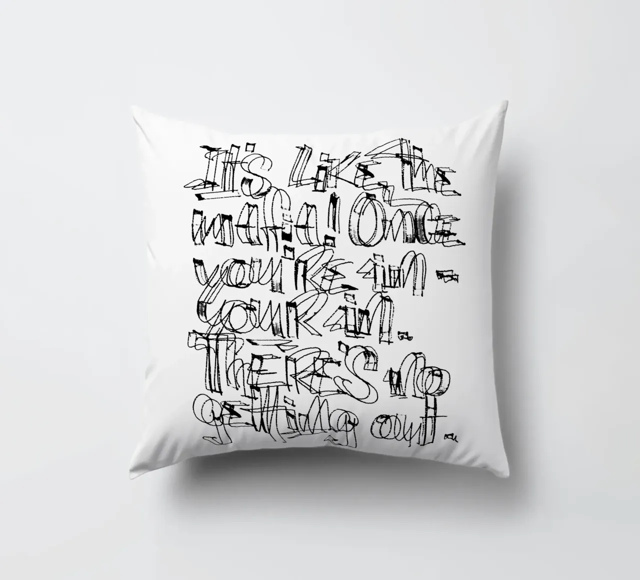 Surfing - if you are in, you are in. cuscino da LIMITED EDITION LETTERS