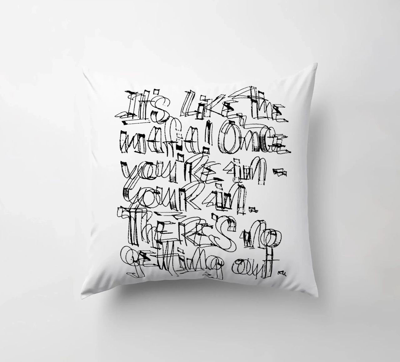 Surfing - if you are in, you are in. cuscino da LIMITED EDITION LETTERS