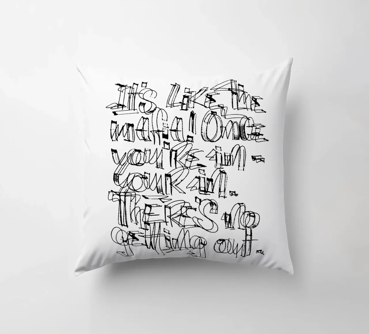 Surfing - if you are in, you are in. cuscino da LIMITED EDITION LETTERS