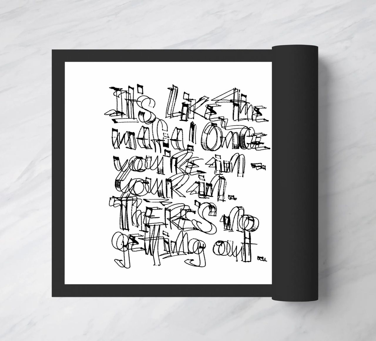 Surfing - if you are in, you are in. zerbino da LIMITED EDITION LETTERS
