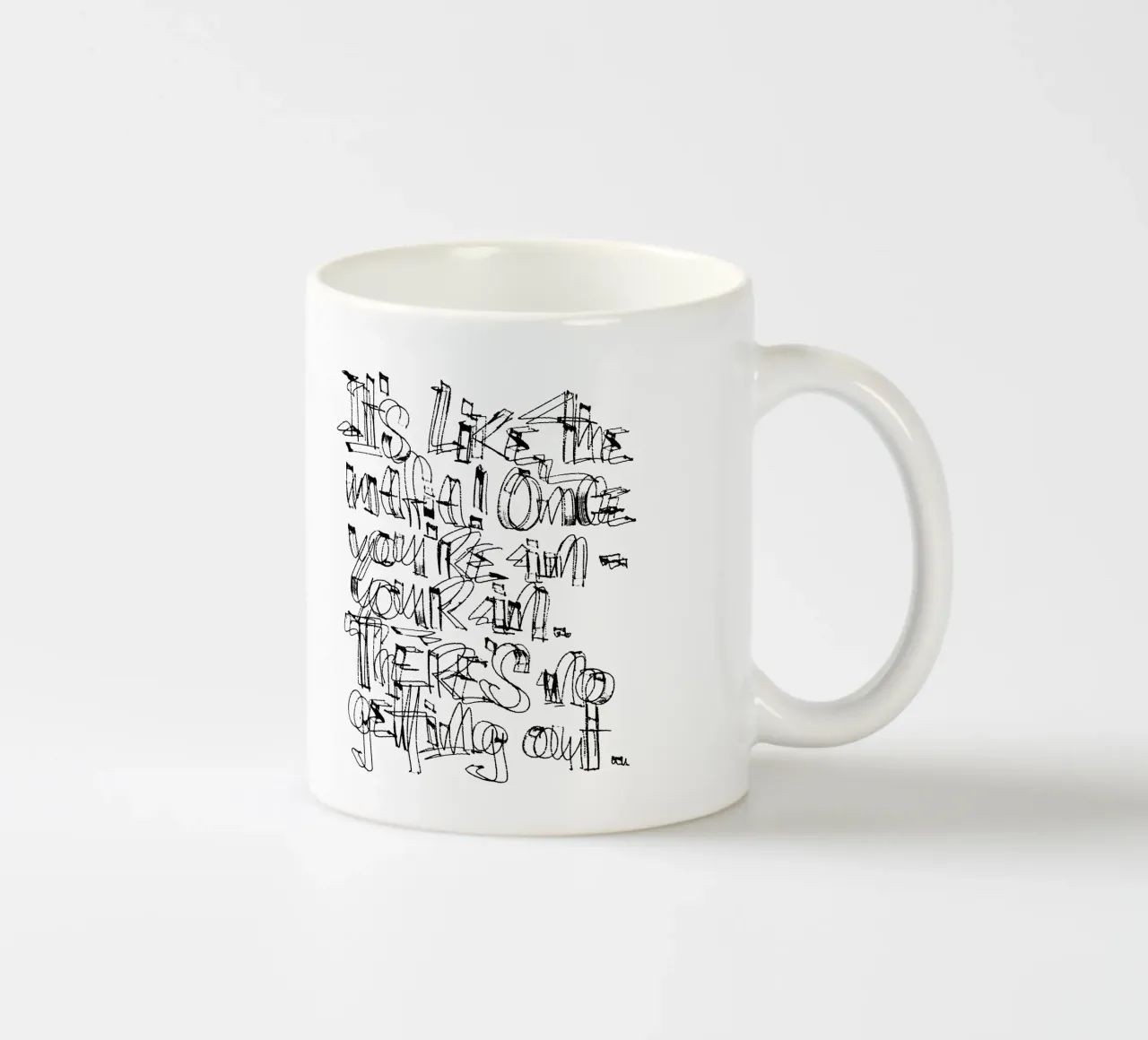 Surfing - if you are in, you are in. mug en céramique de LIMITED EDITION LETTERS