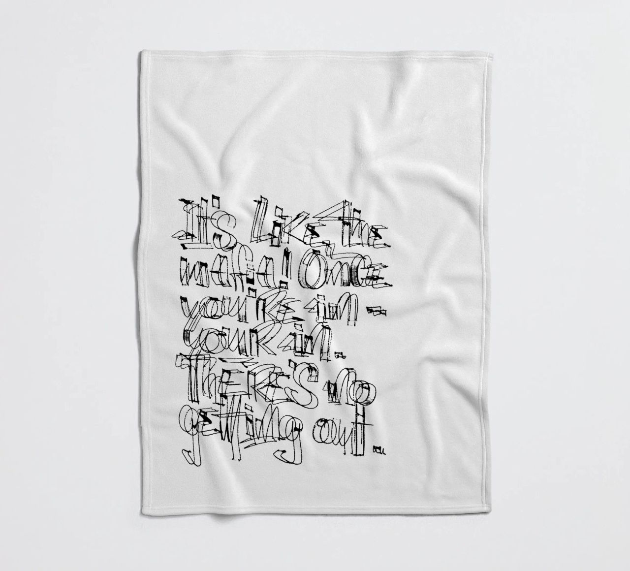 Surfing - if you are in, you are in. coperta in pile da LIMITED EDITION LETTERS