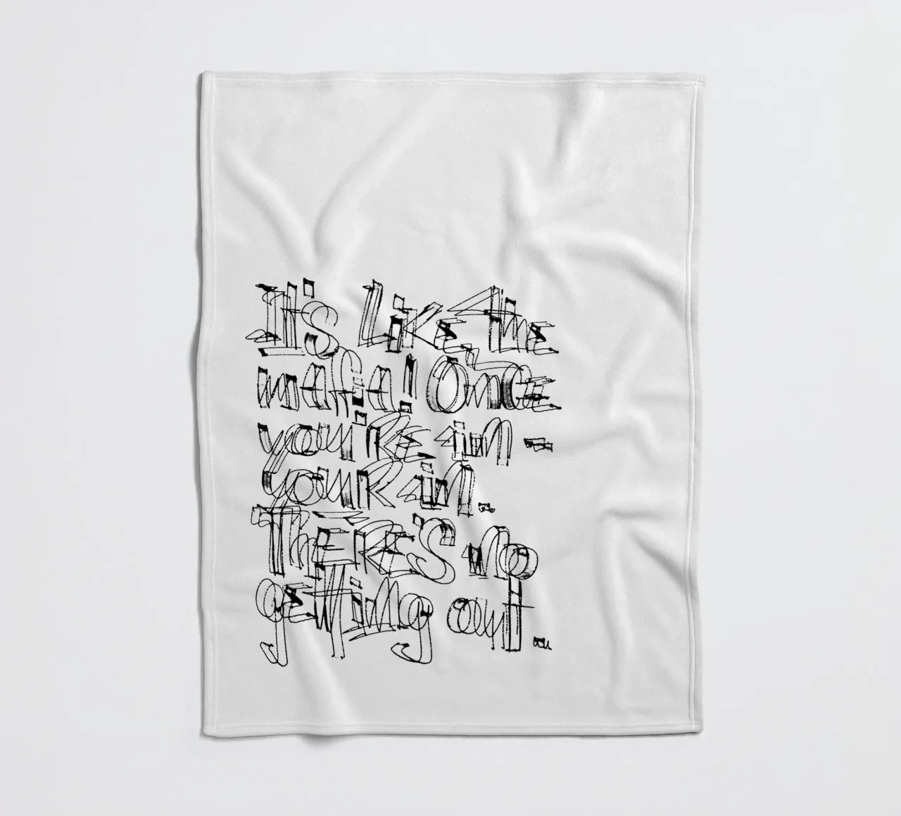 Surfing - if you are in, you are in. coperta in pile da LIMITED EDITION LETTERS