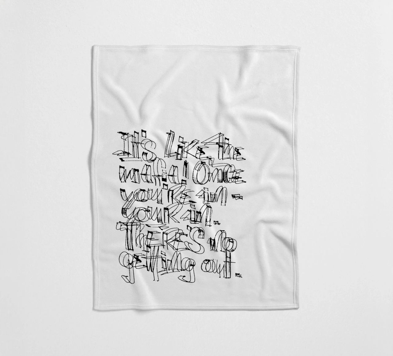 Surfing - if you are in, you are in. coperta in pile da LIMITED EDITION LETTERS