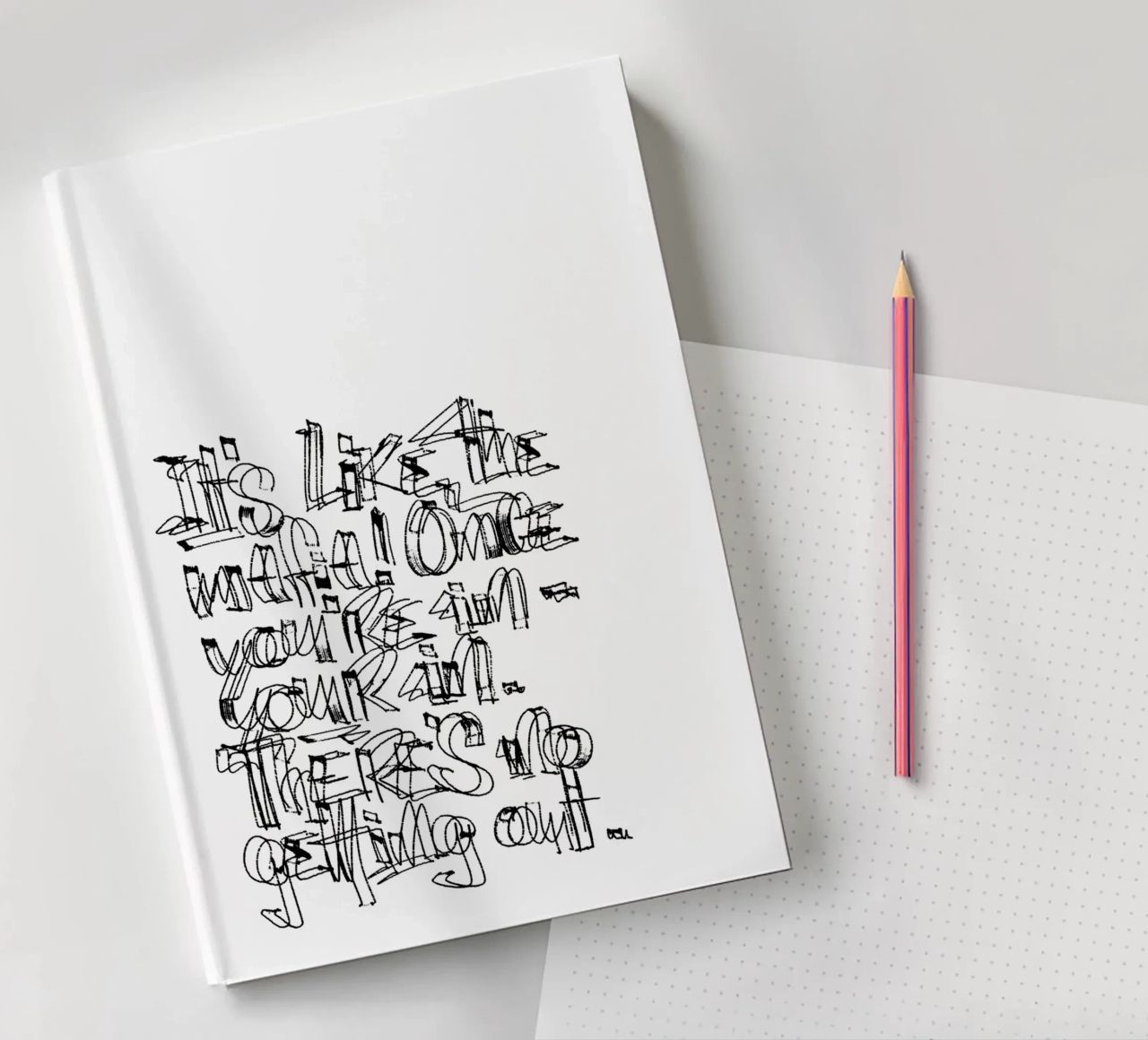 Surfing - if you are in, you are in. notebook by LIMITED EDITION LETTERS