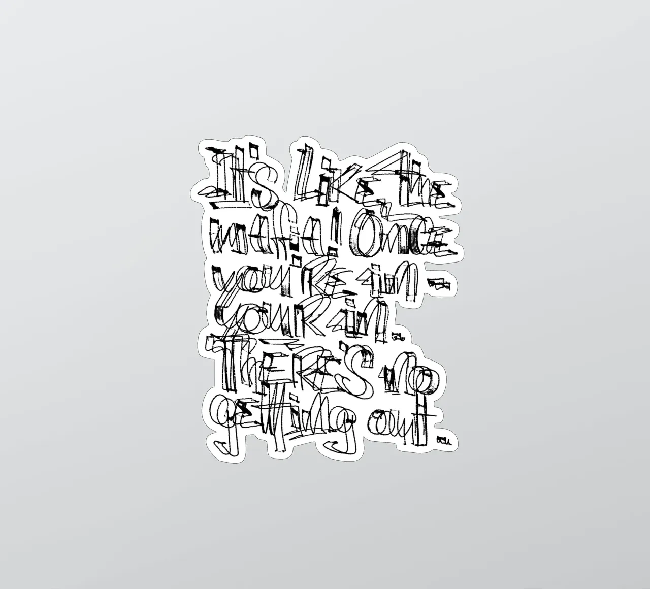 Surfing - if you are in, you are in. adesivo da LIMITED EDITION LETTERS