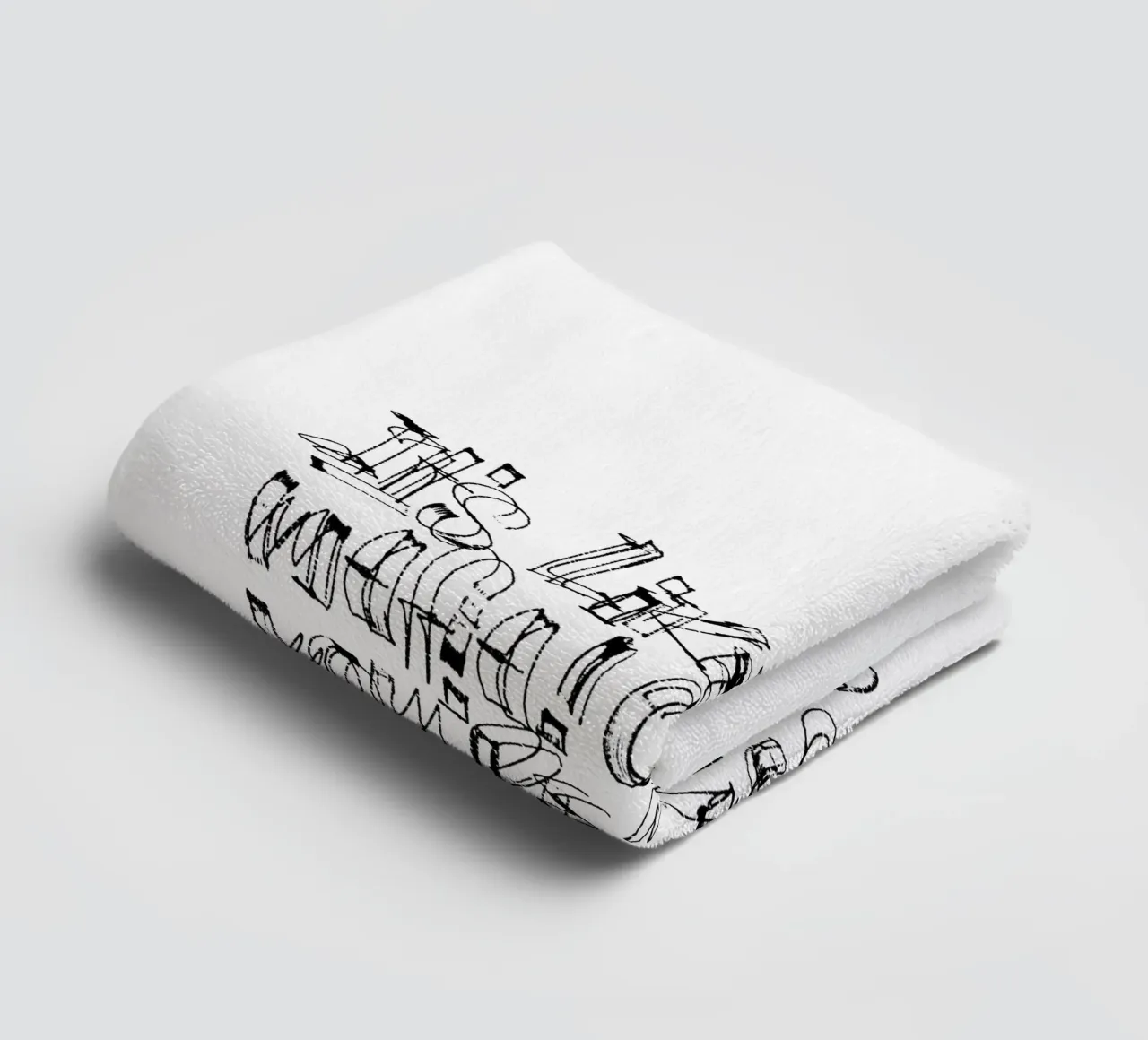 Surfing - if you are in, you are in. badhanddoek van LIMITED EDITION LETTERS