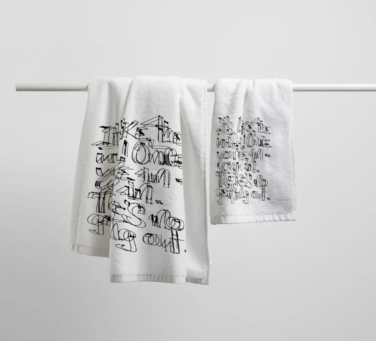 Surfing Poster, Poster Surfen, Surfposter mit Text, Surfer asciugamano da bagno da LIMITED EDITION LETTERS