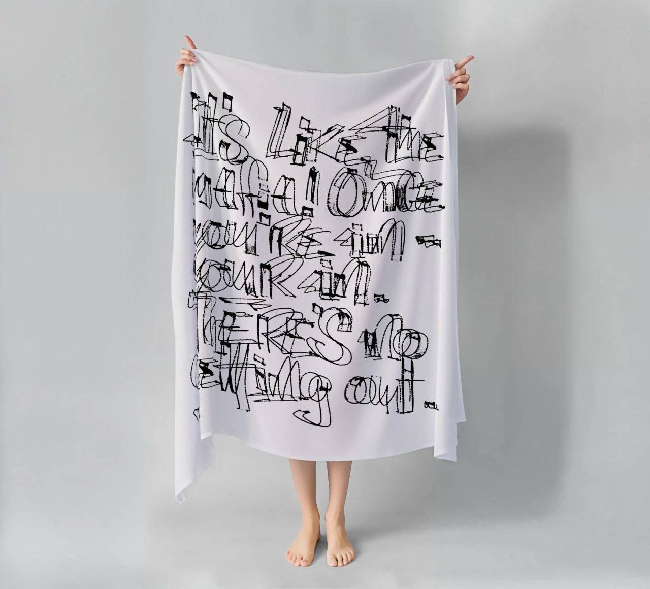 Surfing - if you are in, you are in. telo mare da LIMITED EDITION LETTERS