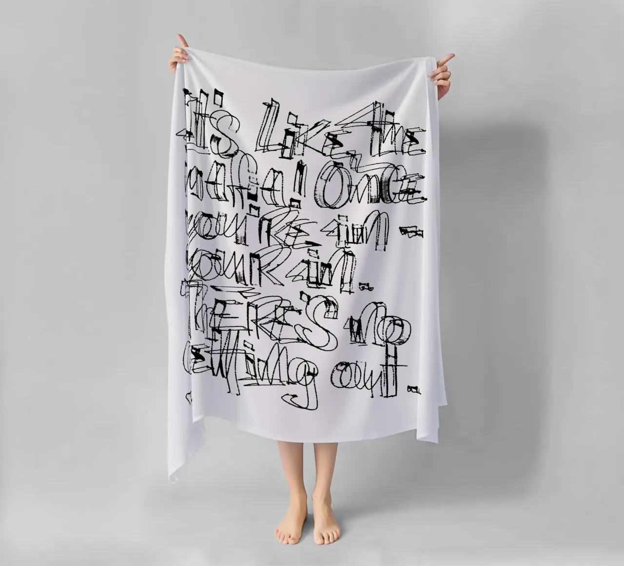 Surfing - if you are in, you are in. Strandtuch von LIMITED EDITION LETTERS