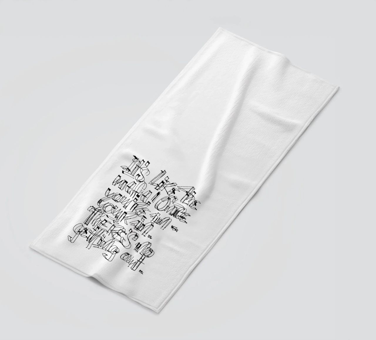 Surfing - if you are in, you are in. telo mare da LIMITED EDITION LETTERS