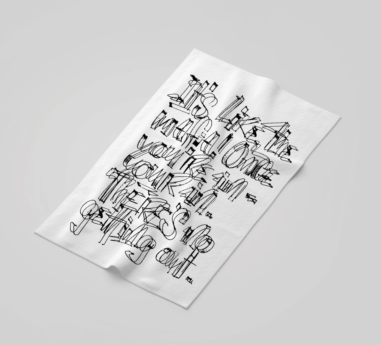Surfing - if you are in, you are in. telo mare da LIMITED EDITION LETTERS