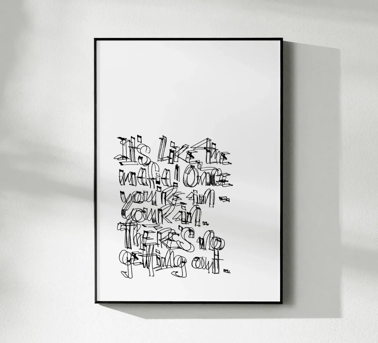 Surfing - if you are in, you are in. plexiglass da LIMITED EDITION LETTERS