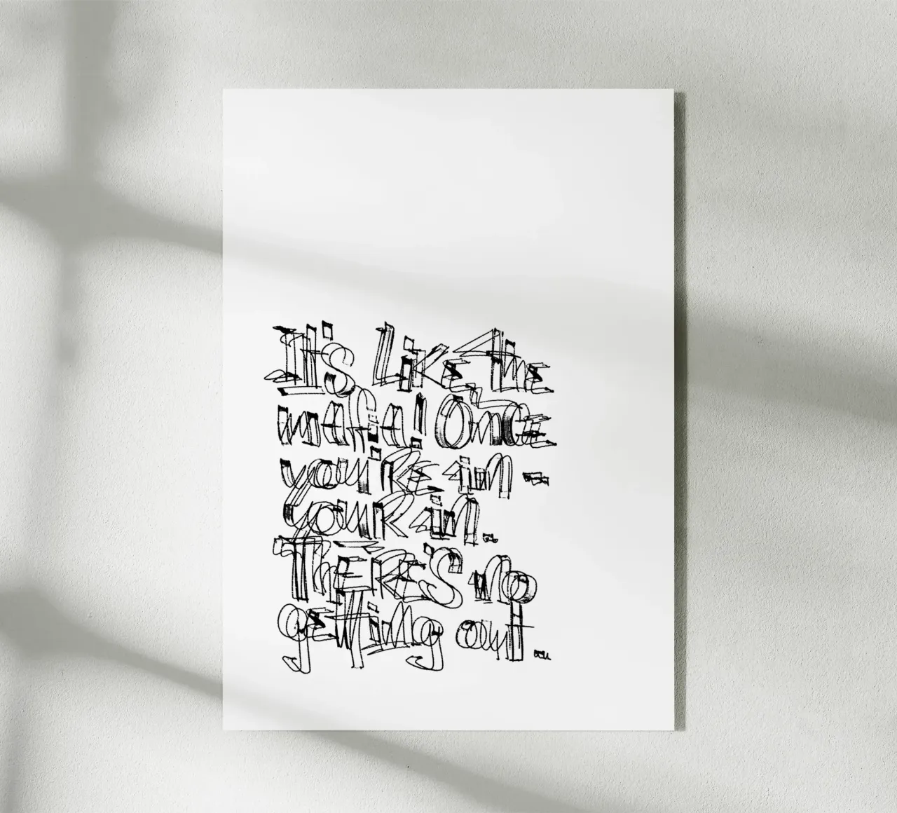 Surfing - if you are in, you are in. plexiglass da LIMITED EDITION LETTERS