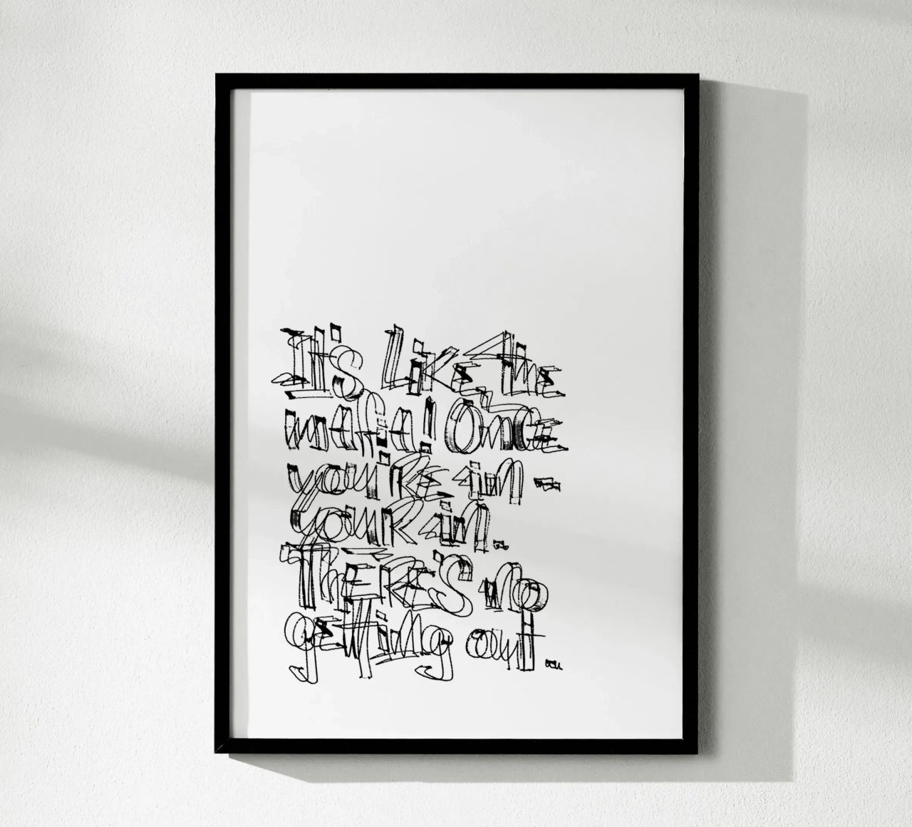 Surfing - if you are in, you are in. carta hahnemühle da LIMITED EDITION LETTERS