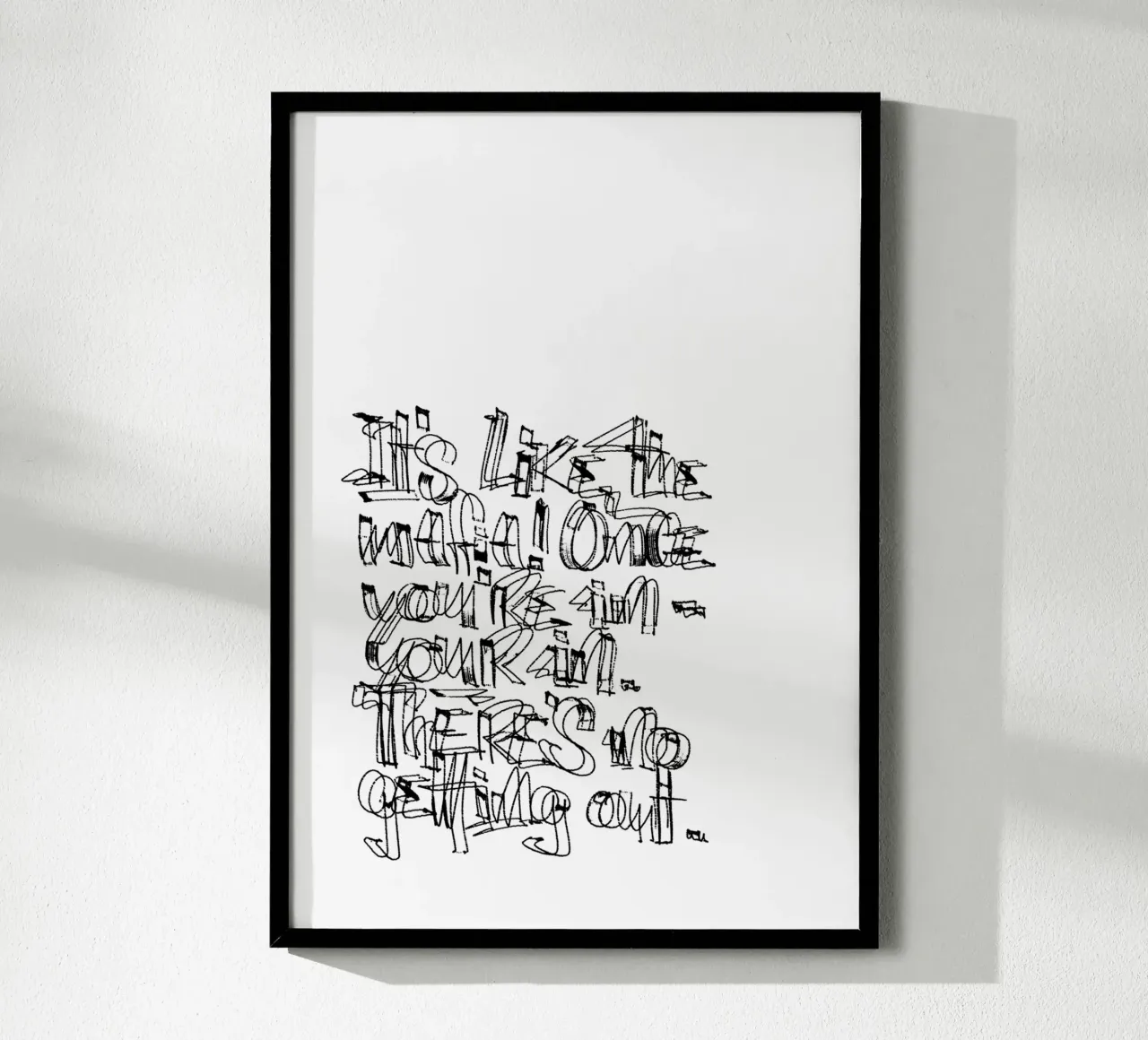 Surfing - if you are in, you are in. carta hahnemühle da LIMITED EDITION LETTERS