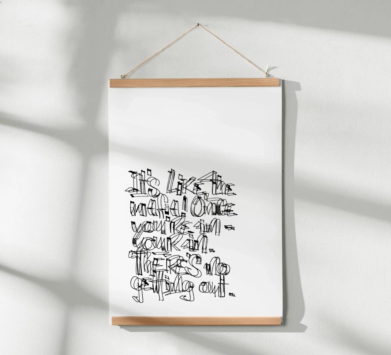 Surfing - if you are in, you are in. carta hahnemühle da LIMITED EDITION LETTERS