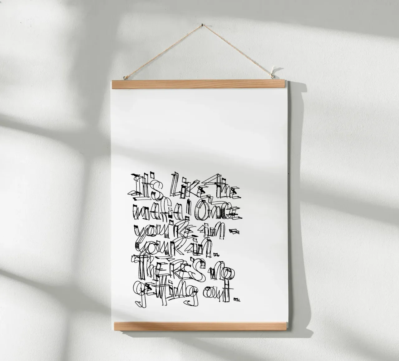 Surfing - if you are in, you are in. carta hahnemühle da LIMITED EDITION LETTERS