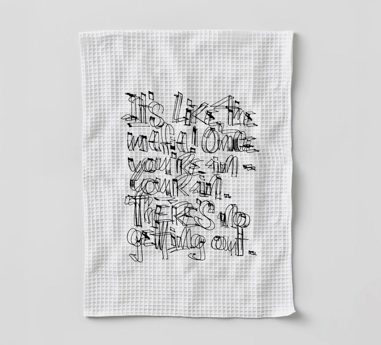 Surfing - if you are in, you are in. canovaccio da cucina da LIMITED EDITION LETTERS